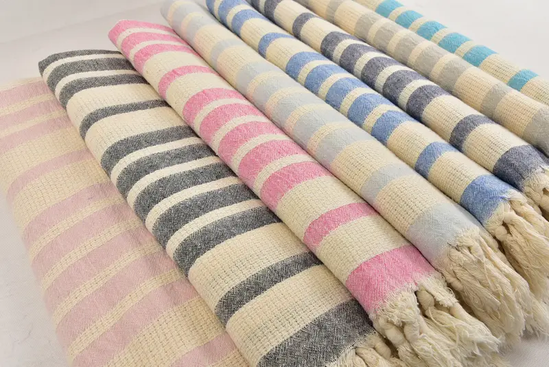Organic towel, Bachelor Gift, Custom Turkish Towel, 70x34 Cotton Striped Towel, Bachelorette Party Decorations, Personalized Bridesmaid Gift - 6