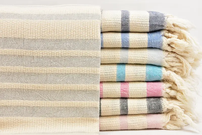 Organic towel, Bachelor Gift, Custom Turkish Towel, 70x34 Cotton Striped Towel, Bachelorette Party Decorations, Personalized Bridesmaid Gift - 1