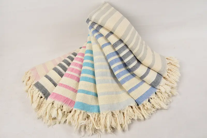 Organic towel, Bachelor Gift, Custom Turkish Towel, 70x34 Cotton Striped Towel, Bachelorette Party Decorations, Personalized Bridesmaid Gift - 4