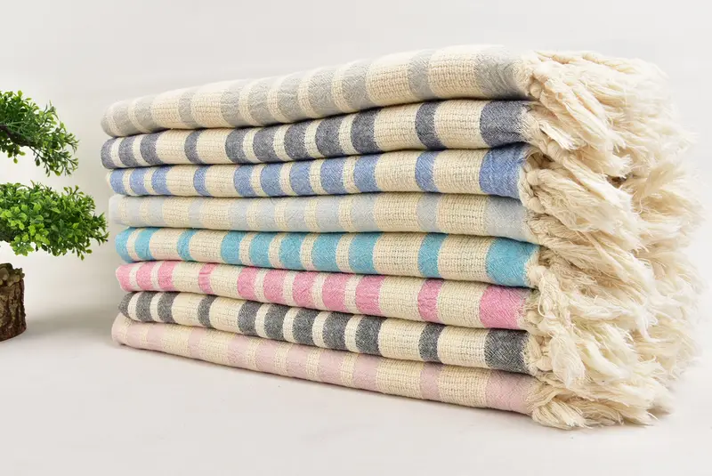 Organic towel, Bachelor Gift, Custom Turkish Towel, 70x34 Cotton Striped Towel, Bachelorette Party Decorations, Personalized Bridesmaid Gift - 3