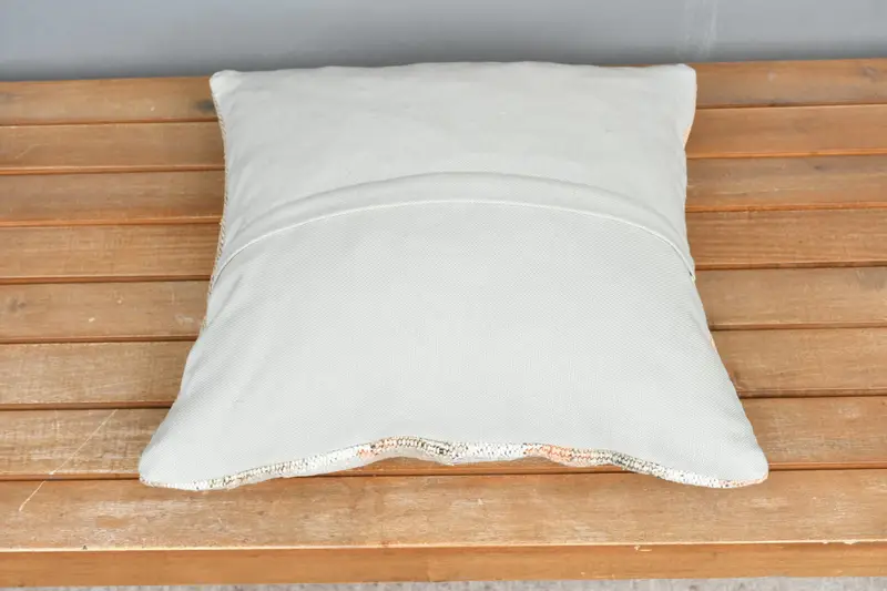 16x16 White Pillow, Pillow, Kilim Pillow Cover, Turkish Pillow, Cotton Pillow Sham, Bench Cushion Case, Meditation Pillow, Pillow for Couch - 5