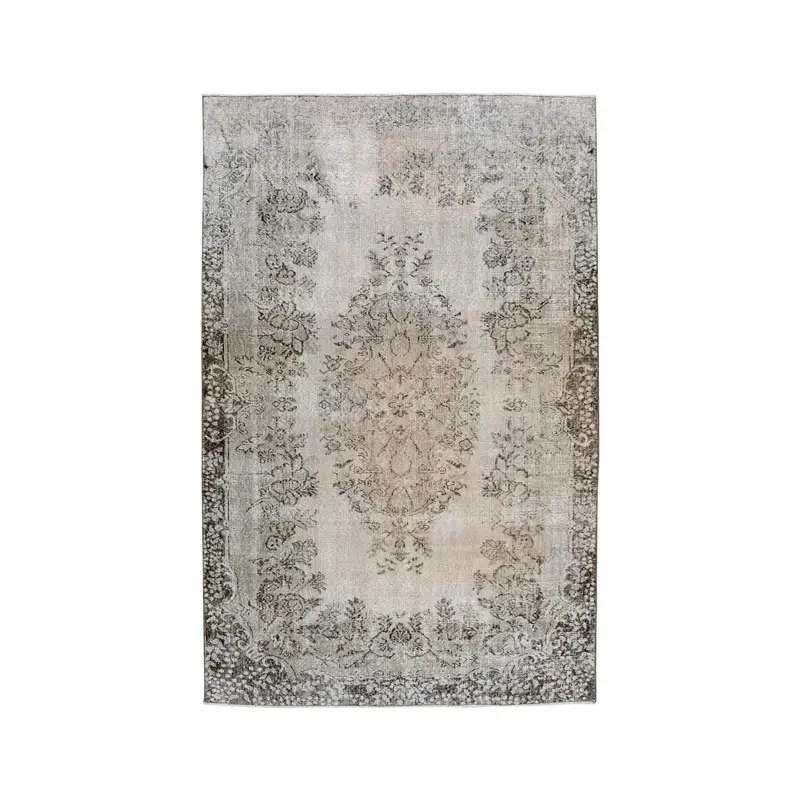 5,5x8,6 ft Teppich, türkischer Vintage Teppich, grauer orientalischer Wollteppich - 1