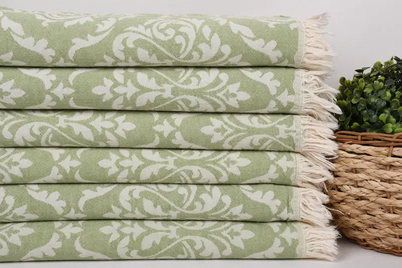 Turkish Towel Beach, 68x36 Cotton Baroque Towel, Gift For The Home Decor, Custom Wedding Gifts, Absorbent towel, Beach Wedding Favor, Memorial Gift - 3