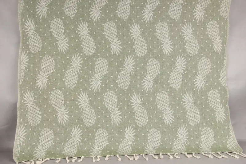 Turkish towel, 80x40 Cotton Pineapple Design Towel, Bachelorette Party Favors, Luxury Beach Towel, Valentines Day Gift Idea, Quick-dry peshtemal - 1