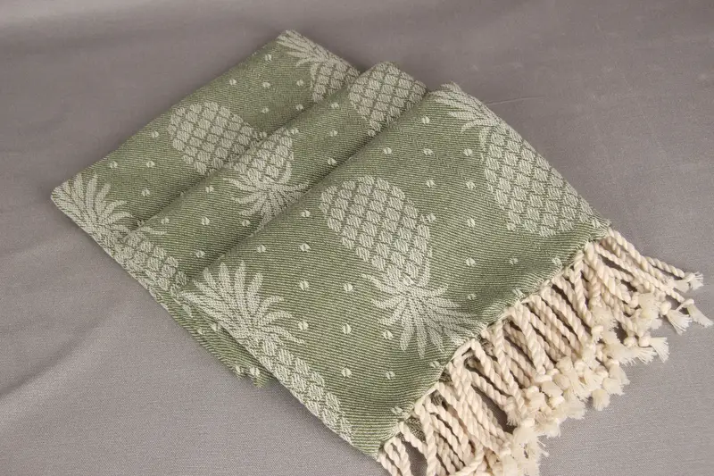 Turkish towel, 80x40 Cotton Pineapple Design Towel, Bachelorette Party Favors, Luxury Beach Towel, Valentines Day Gift Idea, Quick-dry peshtemal - 8