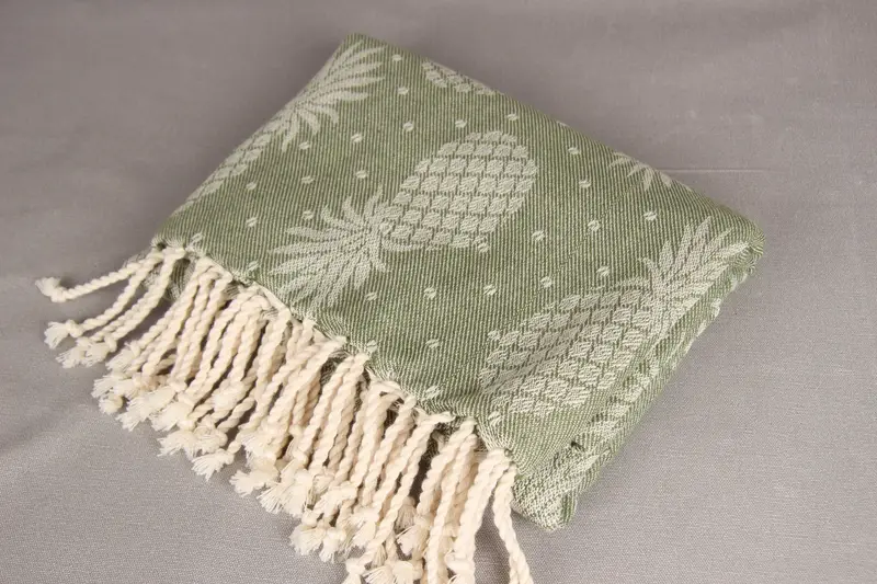 Turkish towel, 80x40 Cotton Pineapple Design Towel, Bachelorette Party Favors, Luxury Beach Towel, Valentines Day Gift Idea, Quick-dry peshtemal - 7