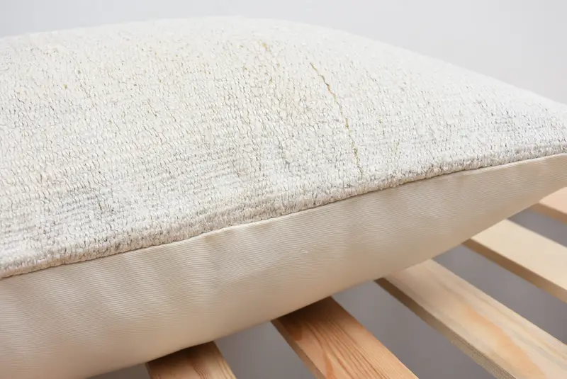 Pillow Sham, Ethnic Pillow, Handmade Throw Cushion, Ethnical Kilim Rug Pillow, Kilim Pillow Cover, 16x24 White Cushion Case, Vintage Kilim Pillow - 7