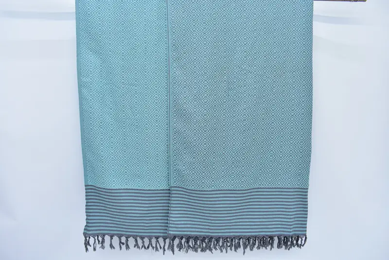 Custom Blanket, Monogram Blanket, Wedding Hand Made Gift, Custom Wedding Gifts, Christmas Tablecloth, 104x80 Cotton Diamond Towel, Gift For Bride - 6