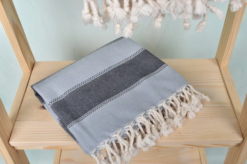 Turkish towel, Pool Towels, Lightweight towel, Valentines Gift, Personalized Towel, Luxury Turkish peshtemal beach towel, 68x36 Cotton Striped Towel - 5