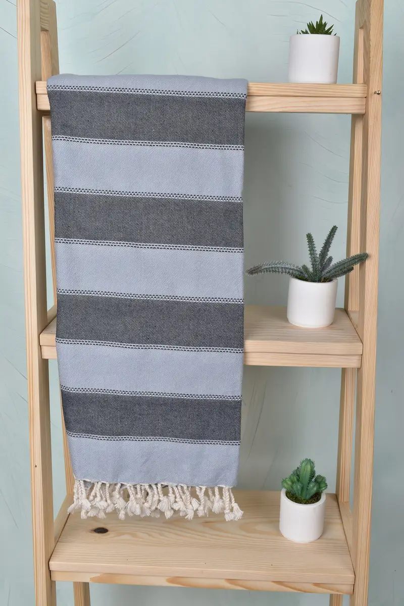 Turkish towel, Pool Towels, Lightweight towel, Valentines Gift, Personalized Towel, Luxury Turkish peshtemal beach towel, 68x36 Cotton Striped Towel - 8