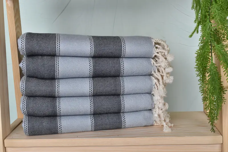 Turkish towel, Pool Towels, Lightweight towel, Valentines Gift, Personalized Towel, Luxury Turkish peshtemal beach towel, 68x36 Cotton Striped Towel - 2