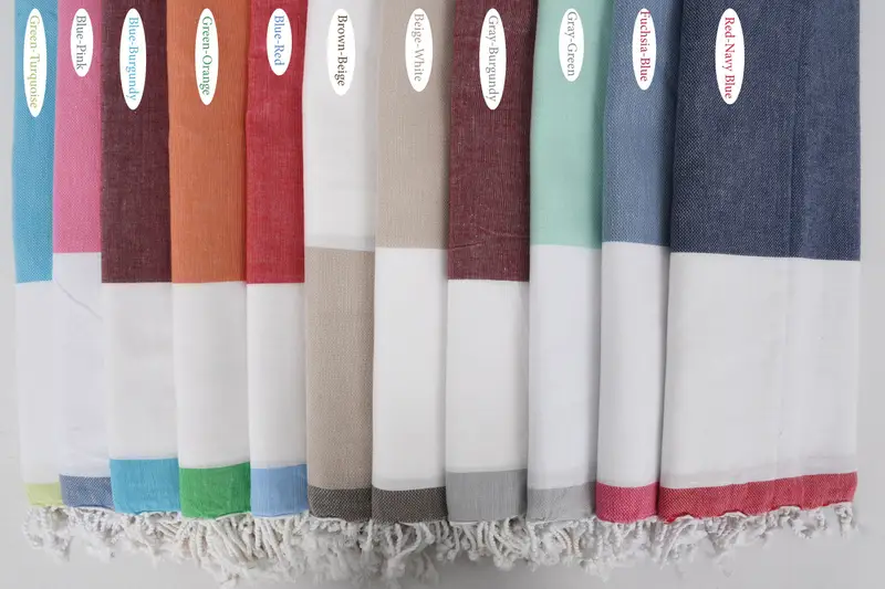 Turkish Towel Beach, 70x40 Cotton Striped Towel, Employee Gifts, Bath towel, Bachelorette Party Favors, Authentic Turkish hammam peshtemal - 1