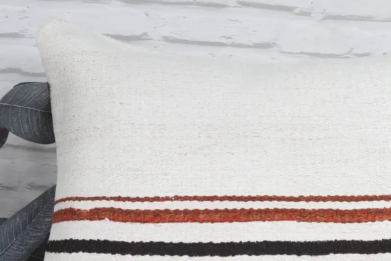 Pillow Cover, Kilim Pillow, 22x22 Brown Cushion Cover, Gift Pillow, Turkish Rugs Pillow Cover, Bench Cushion Case, Boho Pillow Sham Cover - 2