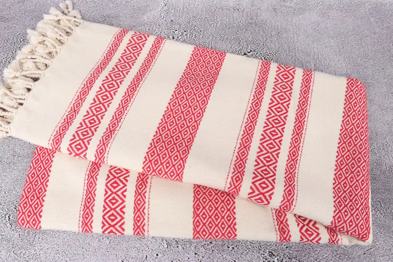 Monogrammed Beach Towel, 70x36 Cotton Diamond Towel, Custom Wedding Towel, Turkish Towel Beach, Christmas Gift, Scarf Towel, Wedding Gifts Towel - 6