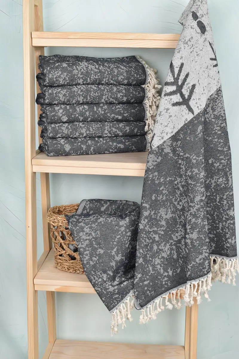 Luxury towel, Holiday Towel, 70x40 Cotton Turtle Design Towel, Hammam towel, Sand-resistant towel, Beach Towel Monogram, Bridesmaid Proposal Gift - 4