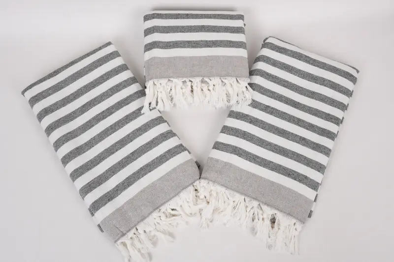 Turkish Towel USA, Bachelorette Party Favor, Cancun Bachelorette Party Gift Ideas, Bachelor Gifts, 68x40 Cotton Striped Terry Towel, Travel towel - 6