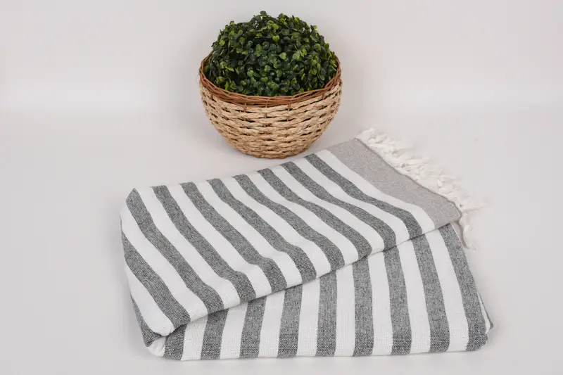 Turkish Towel USA, Bachelorette Party Favor, Cancun Bachelorette Party Gift Ideas, Bachelor Gifts, 68x40 Cotton Striped Terry Towel, Travel towel - 4