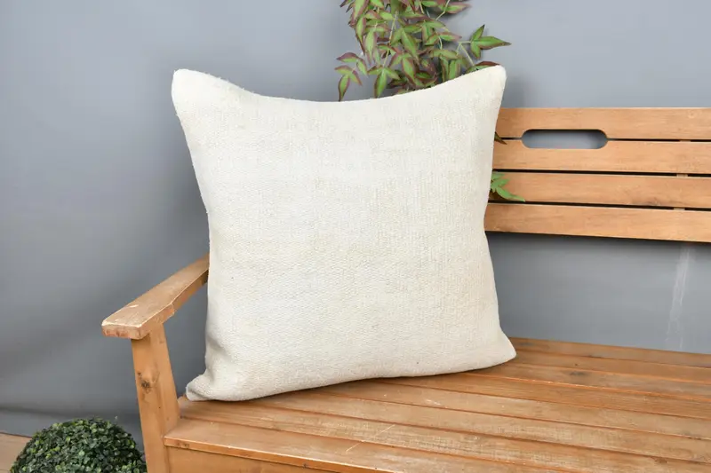 El yapımı güneybatı işlemeli yastık, 24x24 inç dekoratif yastık