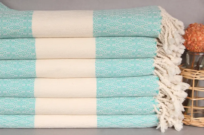 Personalized Towel, Turkish beach towel, Organic Turkish towel, 68x36 Cotton Diamond Towel, Memorial Gift, Monogram Towels, Bachelor Towel - 2