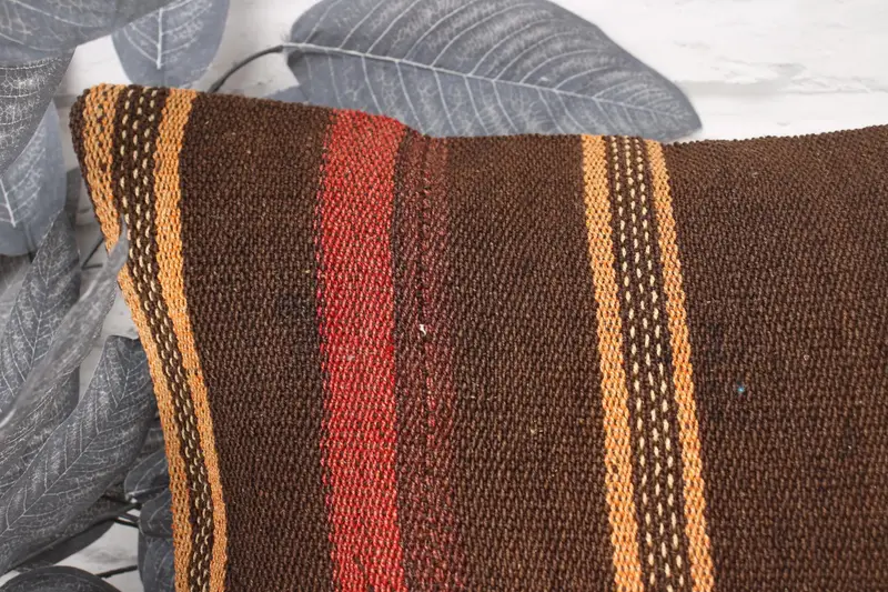 Pillow for Couch, Kilim Pillow Cover, Pillow for Sofa, Cushion Case, 16x24 Red Pillow Case, Hippie Throw Cushion, Kilim Rug Pillow Case - 2