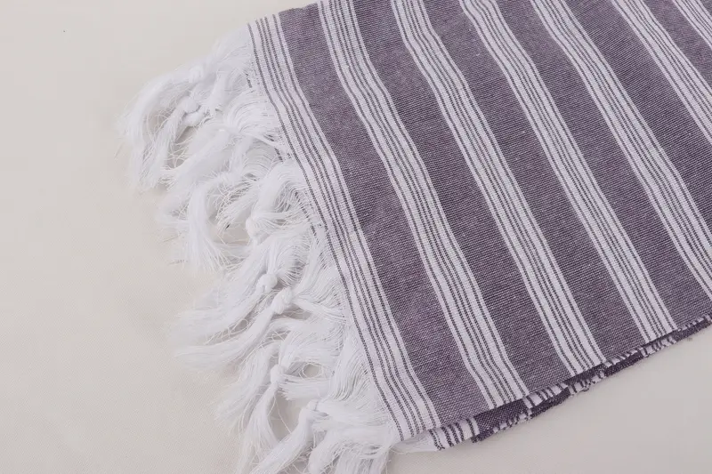 Maid Of Honor Gift, 70x40 Cotton Striped Towel, Wedding Gift, Embroidered Towel, Girls Weekend Favors, Lightweight Turkish towel, Beach Size Towel - 7