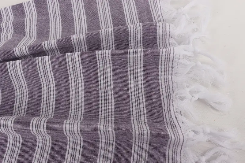 Maid Of Honor Gift, 70x40 Cotton Striped Towel, Wedding Gift, Embroidered Towel, Girls Weekend Favors, Lightweight Turkish towel, Beach Size Towel - 8