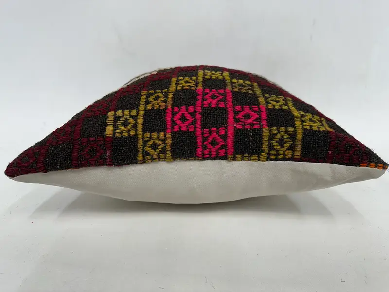 18x18 Brown Cushion, Antique Pillows, Aesthetic Pillow Cover, Neutral Throw Pillow Case, Home Decor Pillow, Pillow Cover, Vintage Kilim Pillow - 5