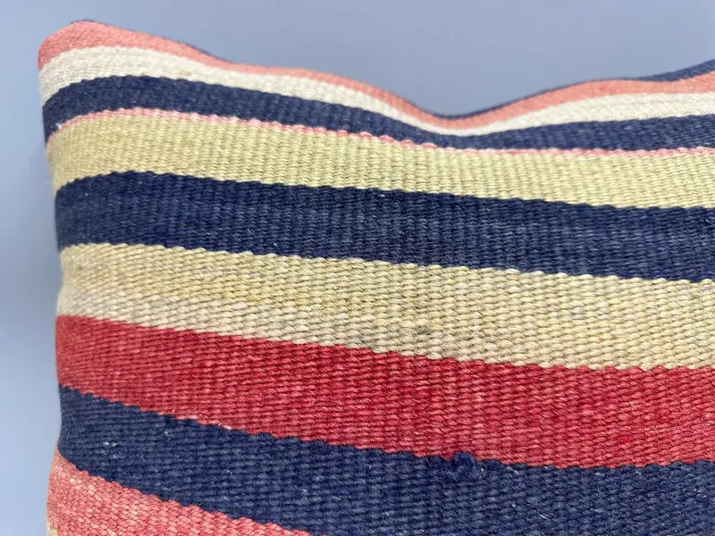 Pillow Case, Toss Pillow Cover, Boho Pillow, Kilim Pillow, Shabby Chic Cushion, Throw Kilim Pillow, Cozy Throw Cushion, 20x20 Beige Cushion Case - 5
