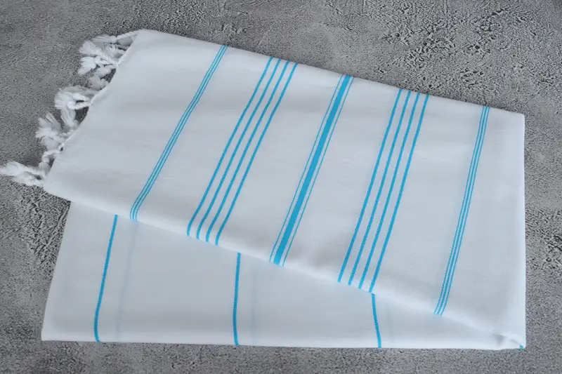 Favor de fiesta de viaje de niña, toalla a rayas de algodón 70x40, regalo para ella, regalo de aniversario de bodas, regalos de licenciatura, regalo de cumpleaños, toalla turca de monograma - 6