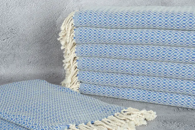 70x40 Cotton Diamond Towel, Valentines Day Gift Idea, Lightweight Turkish towel, Gift For Her, Summer Gift Ideas, Bachelor Gifts, Peshtemal Towel - 2