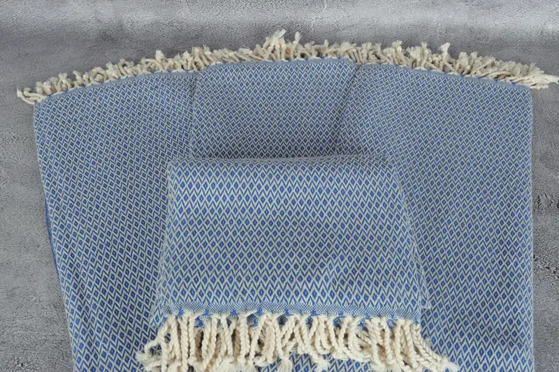 70x40 Cotton Diamond Towel, Valentines Day Gift Idea, Lightweight Turkish towel, Gift For Her, Summer Gift Ideas, Bachelor Gifts, Peshtemal Towel - 4