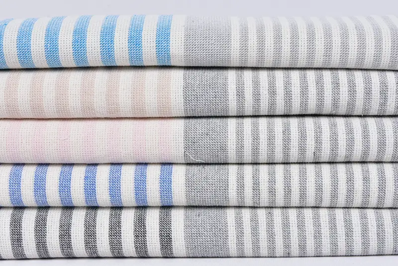Housewarming Gift, Wedding Gift, Organic Tea Towel, Bathroom Towels, 40x18 Cotton Striped Terry Towel, Wedding Day Gift For Bride, Personalized Gift - 2