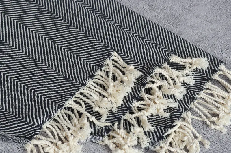 Gift For The Home, Custom Hand Towel, Monogram Hand Towel, 40x20 Cotton Herringbone Towel, Personalized Kitchen Towel, Gym Towel, Embroidery Towels - 5