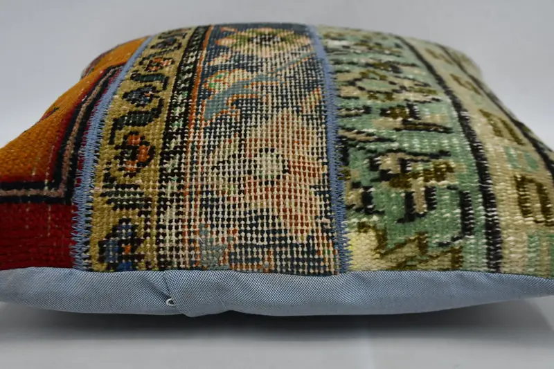 Kilim Pillow, Sofa Pillow Case, Outdoor Throw Pillow Case, Cushion Cover, 20x20 Orange Pillow, Tribal Cushion, Boho Pillow Sham Cover, Gift Pillow - 6