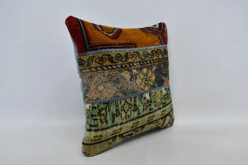 Kilim Pillow, Sofa Pillow Case, Outdoor Throw Pillow Case, Cushion Cover, 20x20 Orange Pillow, Tribal Cushion, Boho Pillow Sham Cover, Gift Pillow - 3