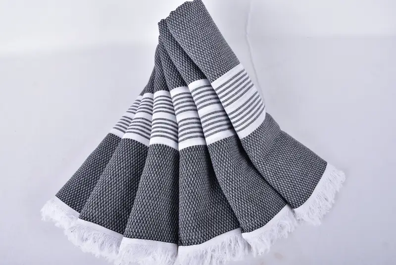 Memorial Gift, Wedding Gifts Towel, Housewarming Gift, Monogrammed Beach Towel, Kids Beach Towel, 70x40 Cotton Striped Towel, Unique Wedding Gift - 4