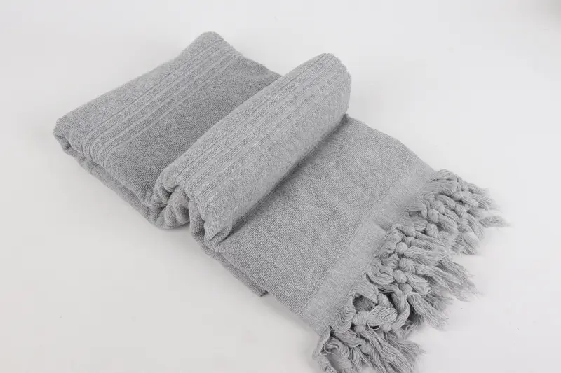 Personalized Bridesmaid Gift, Memorial Gift, 70x36 Cotton Striped Terry Towel, Monogrammed Turkish Towel, Lightweight towel, Custom Wedding Gift - 6