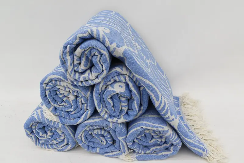 Welcome Wedding Gift, Quick-dry towel, Organic cotton Turkish peshtemal towel, 70x36 Cotton Fish Design Towel, Spa Towel, Gift For Her, Custom Gift - 8