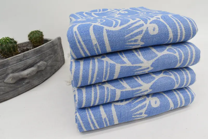 Welcome Wedding Gift, Quick-dry towel, Organic cotton Turkish peshtemal towel, 70x36 Cotton Fish Design Towel, Spa Towel, Gift For Her, Custom Gift - 7