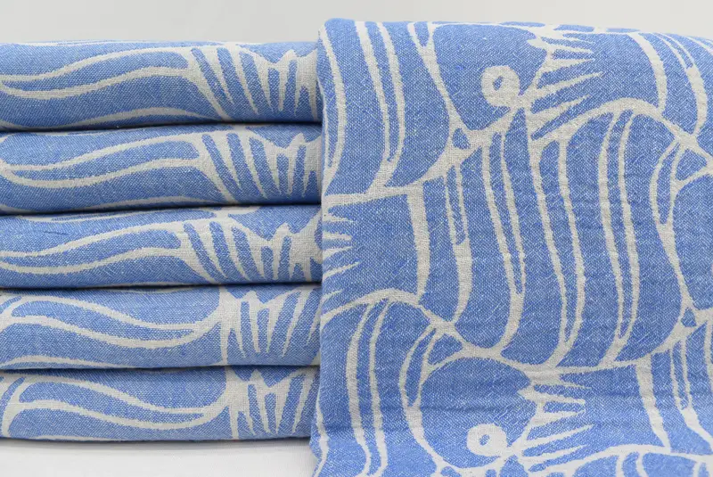 Welcome Wedding Gift, Quick-dry towel, Organic cotton Turkish peshtemal towel, 70x36 Cotton Fish Design Towel, Spa Towel, Gift For Her, Custom Gift - 1