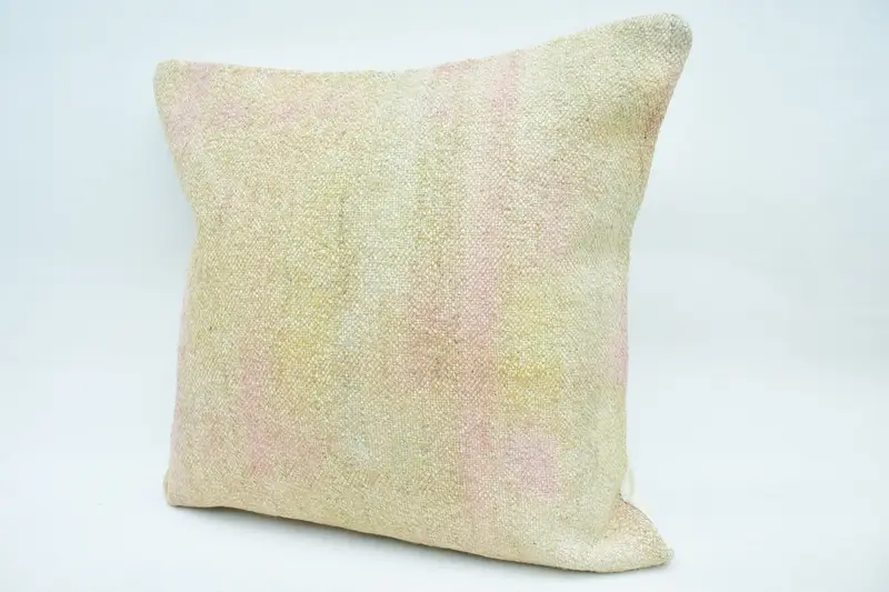 Pillow for Sofa, Boho Pillow, Vintage Throw Cushion Cover, Pillow Cover, 18x18 Beige Pillow Cover, Ethnic Pillow Cover Cushion, Vintage Kilim Pillow - 3