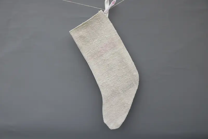 Süslü Bej Noel Çorabı, Şenlikli Tatil Çorabı