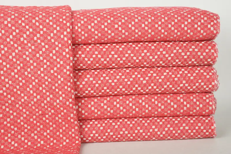 朱綿ハンドタオル 20x36 バスタオル ベージュ ハンドサイズ - 1