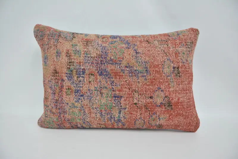 Pillow for Sofa, Home Decor Pillow, Turkish Bench Cushion Case, Pillow Cover, Kilim Pillow Cover, Bolster Cushion Cover, 16x24 Blue Pillow Cover - 1