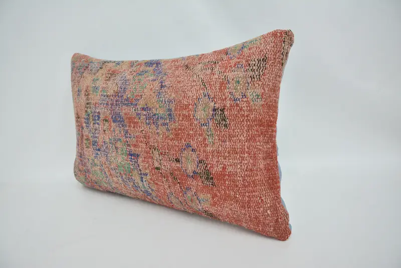 Pillow for Sofa, Home Decor Pillow, Turkish Bench Cushion Case, Pillow Cover, Kilim Pillow Cover, Bolster Cushion Cover, 16x24 Blue Pillow Cover - 4
