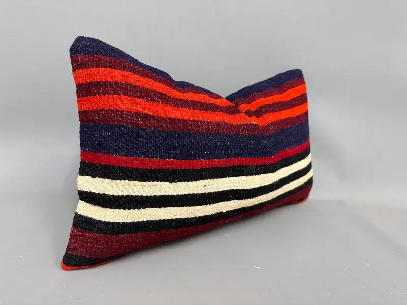 12x20 Orange Pillow Sham, Kilim Pillow, Bohemian Cushion Cushion, Pet Pillow Case, Vintage Kilim Pillow, Pillow, Kilim Cushion Sham - 2