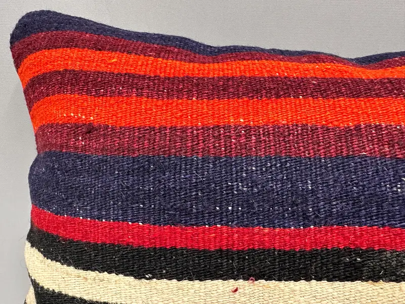 12x20 Orange Pillow Sham, Kilim Pillow, Bohemian Cushion Cushion, Pet Pillow Case, Vintage Kilim Pillow, Pillow, Kilim Cushion Sham - 5