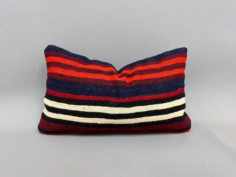 12x20 Orange Pillow Sham, Kilim Pillow, Bohemian Cushion Cushion, Pet Pillow Case, Vintage Kilim Pillow, Pillow, Kilim Cushion Sham - 1