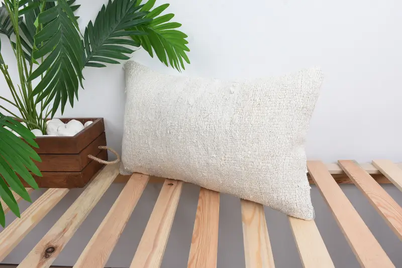 Antique Pillows, Muted Pillow Sham, One Of A Kind Cushion, Interior Designer Pillow, Cushion, 12x20 White Pillow Sham, Turkish Pillow - 5