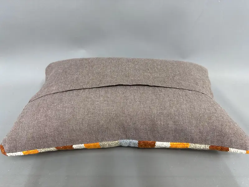 12x20 White Cushion Cover, Muted Pillow Case, Vintage Kilim Throw Pillow, Yoga Cushion Cover, Kilim Pillow Cover, Throw Kilim Pillow, Pillow - 7